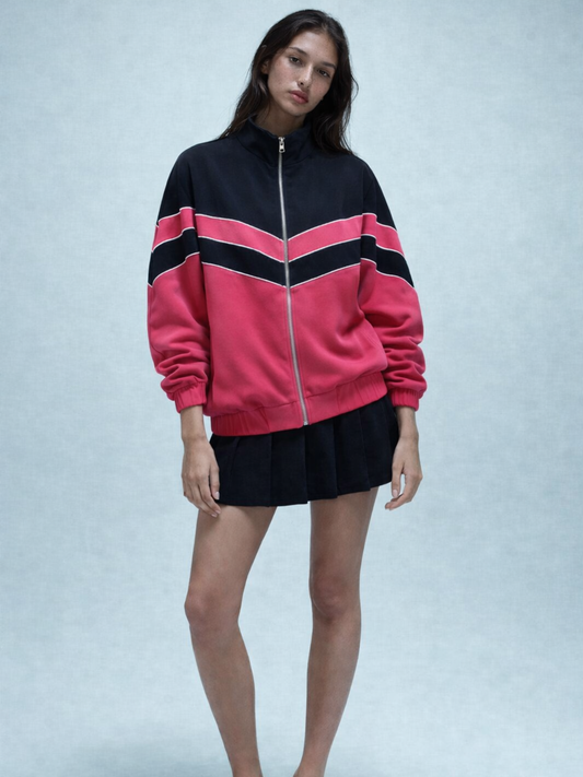 Black & Pink Reversible Jacket