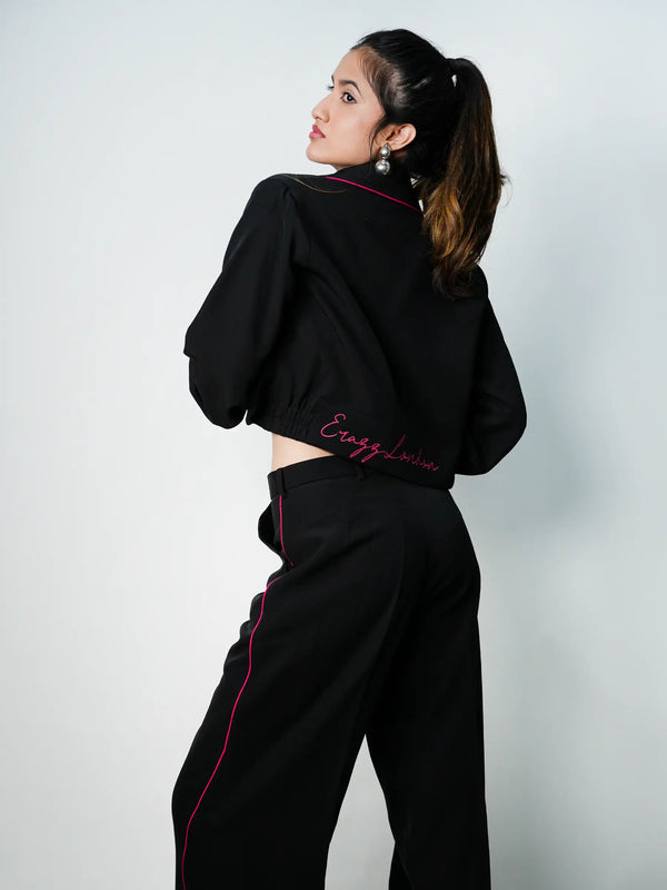 Black & Pink Statement Co-ord Set