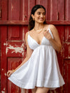 White Flared Dress image 0