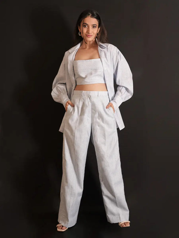 Light blue 3 piece co-ord set.