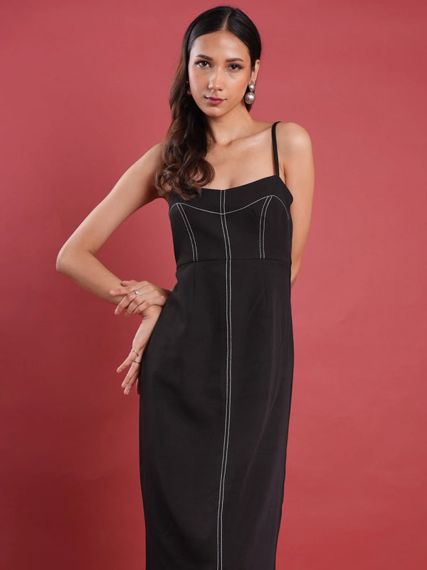 Statement Sheath Midi Dress