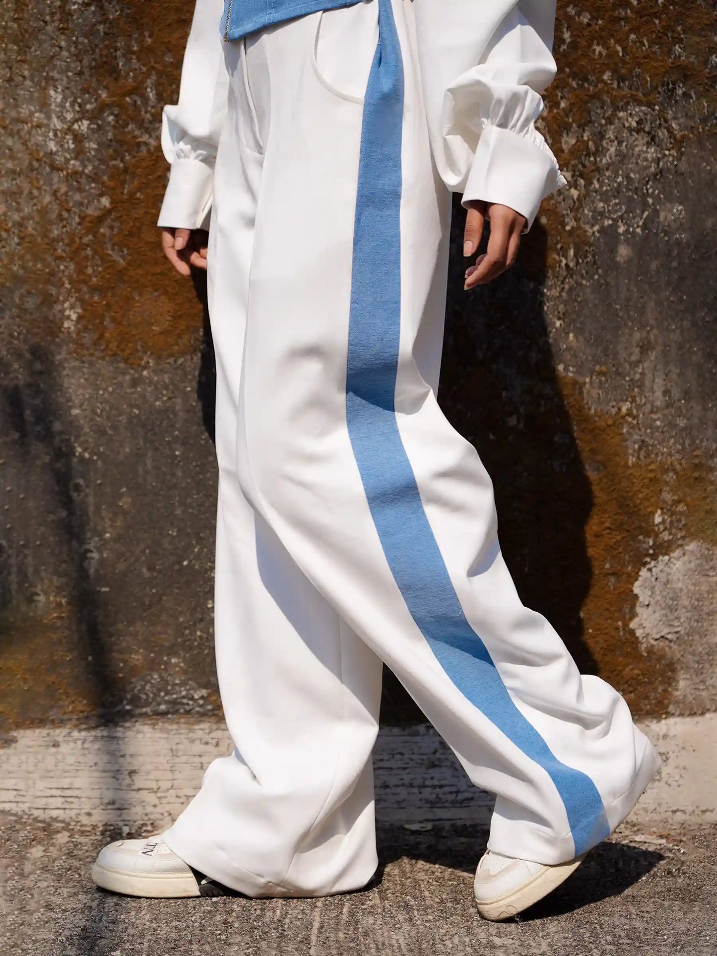 White & Denim Jacket Trouser Co-ord Set image 9