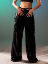 Black Sequin Crop & Pants Set image 5