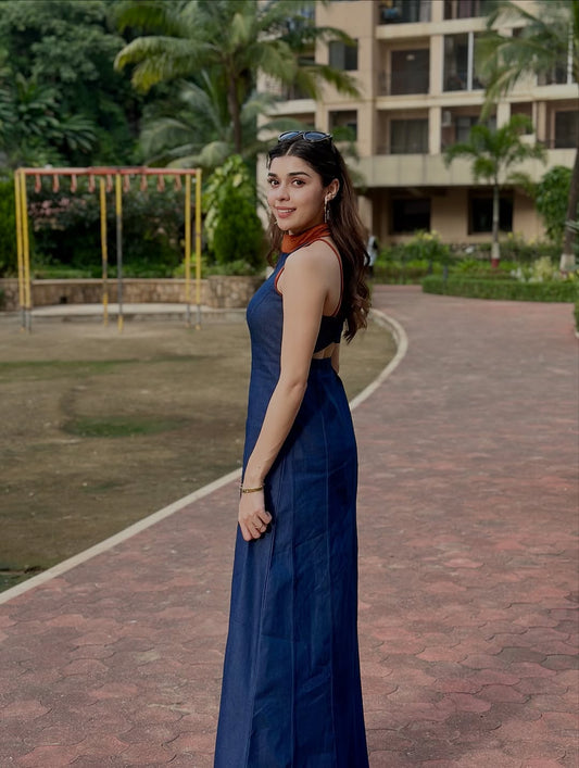Denim Long Dress