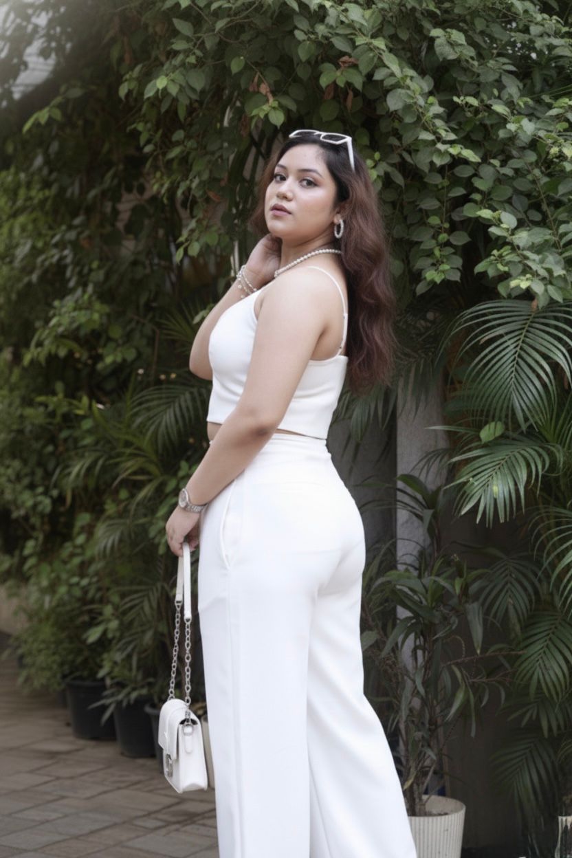 White Resortwear Coord Set