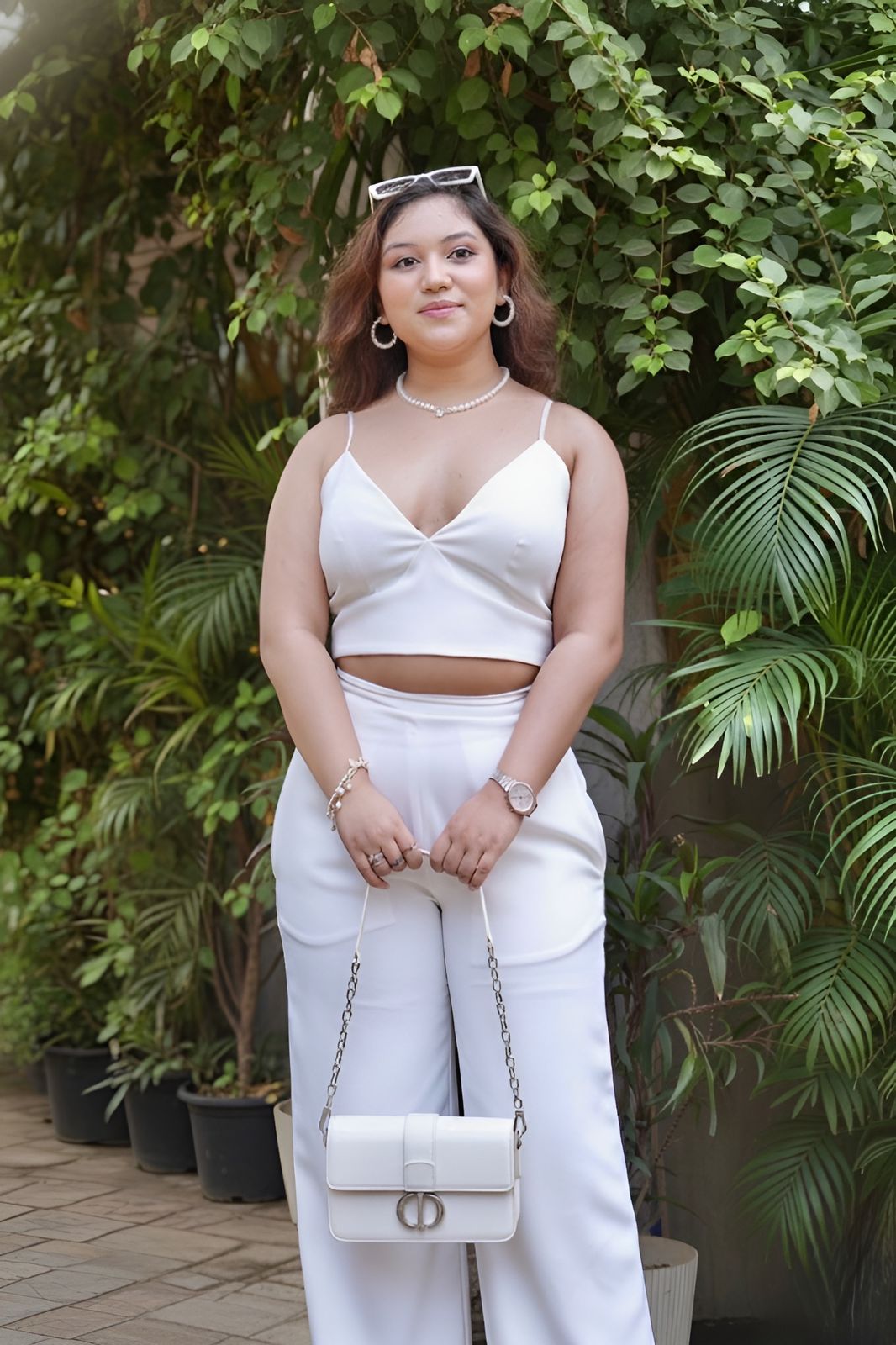 White Resortwear Coord Set
