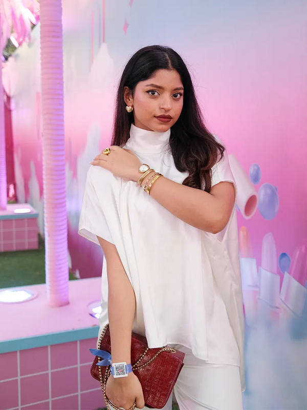 White Satin Co-ord Set