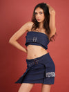 Edgy Denim Coord with Sculpted Fit & Power Belts image 0