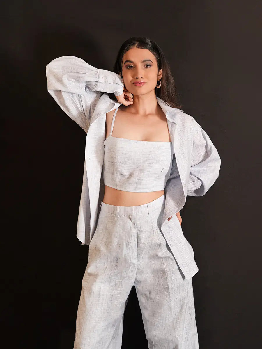 Light blue 3 piece co-ord set. image 2