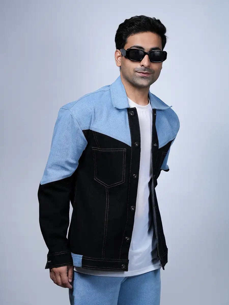 Black & Blue Denim Jacket image 1