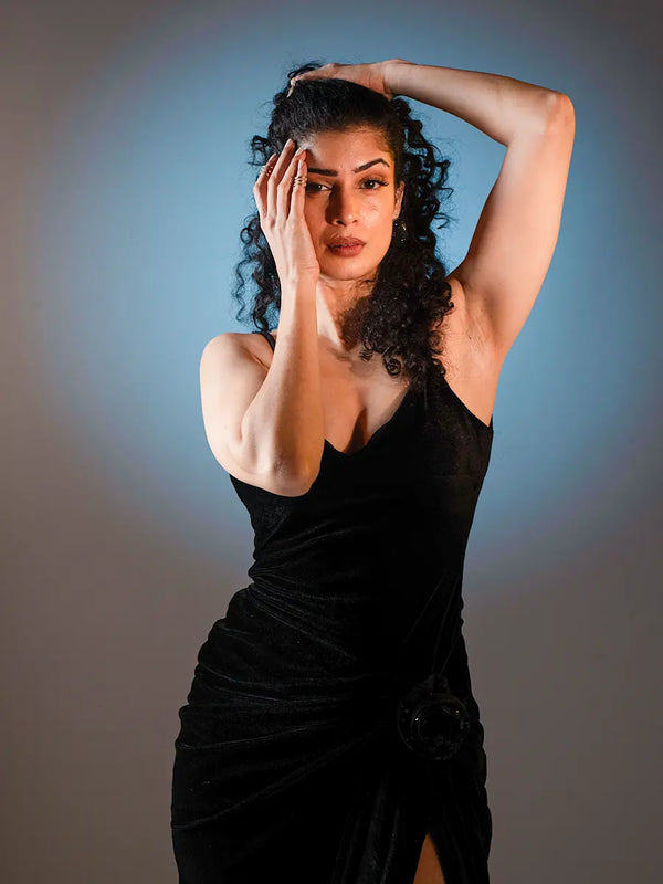 Black Velvet Gown
