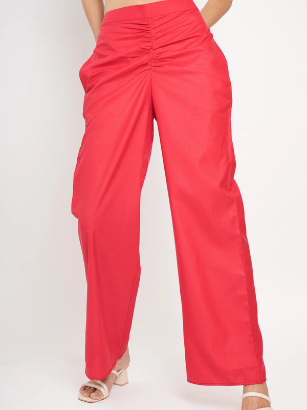 One Shoulder Top with Trouser Coord Set