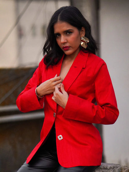 Red Semi Formal Blazer image 2