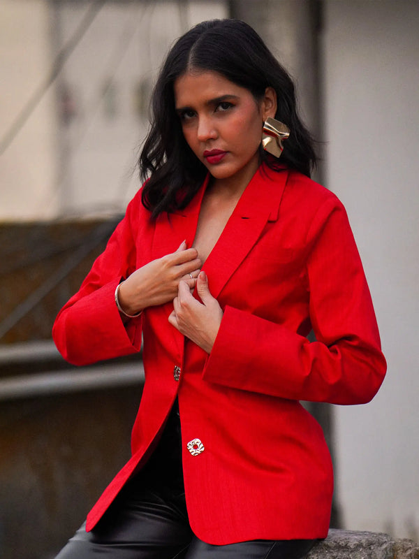 Red Semi Formal Blazer