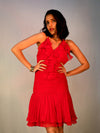 Ruffle Ruched Georgette Dress image 0