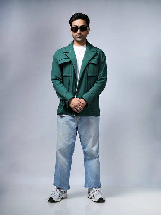Green Denim Jacket image 0