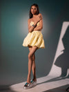 Tie-Up Pleated Bralette & Balloon Bounce Skirt Coord Set image 1