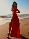 Red Blaze Cutout Gown image 0