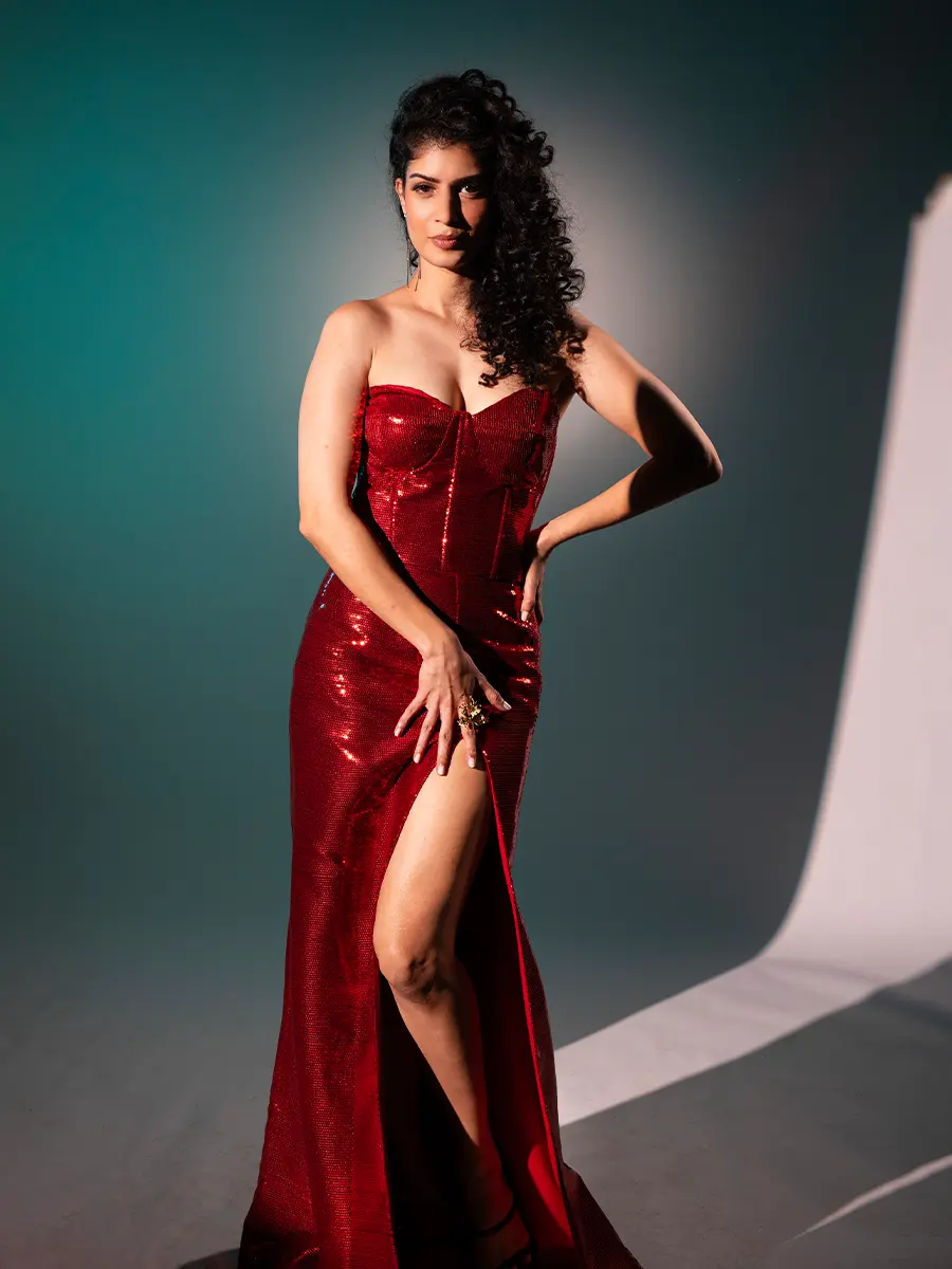 Red Corset Dress for Women